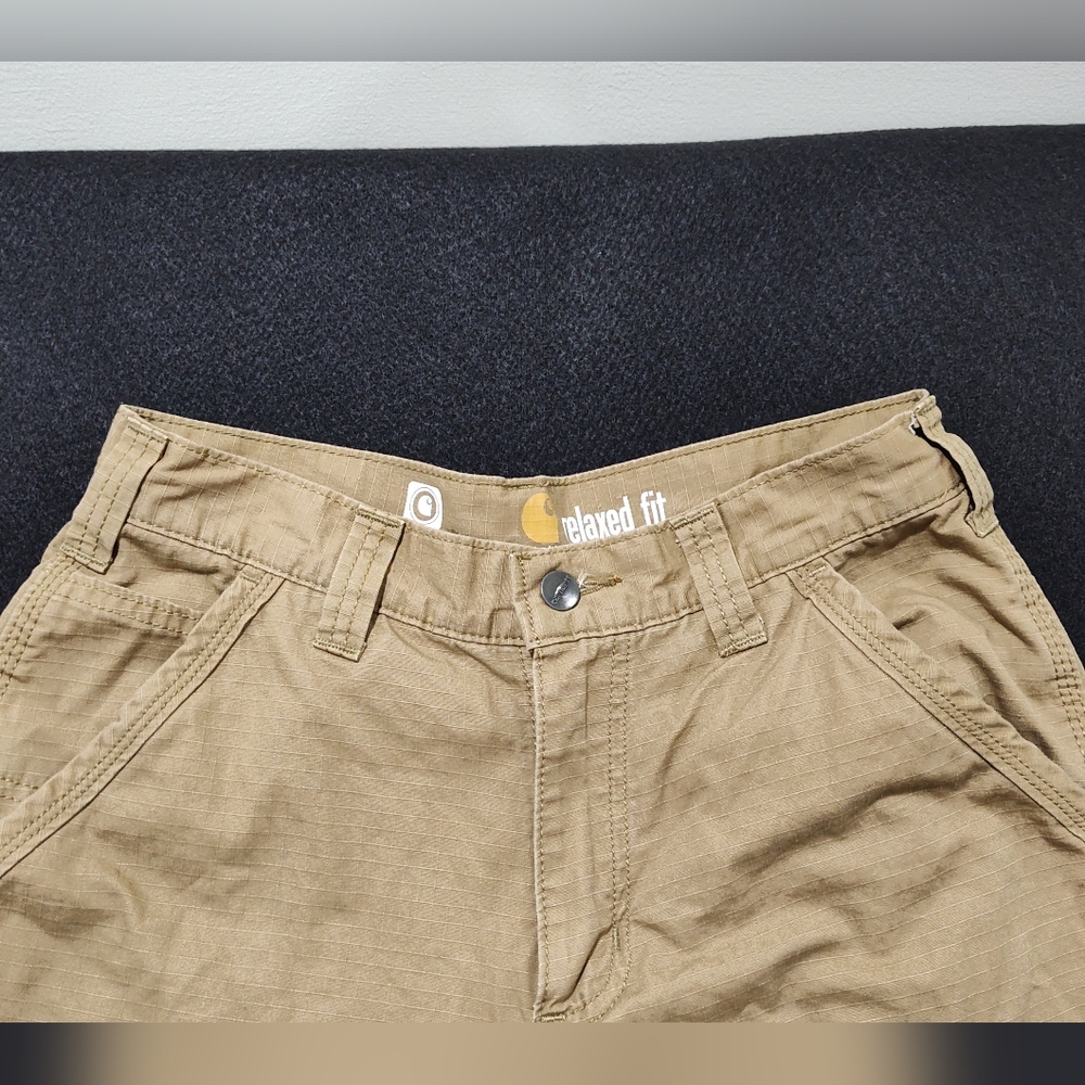Carhartt Men's Relaxed Fit Straight Force Tan Cargo Pants, 30x30 - Picture 3 of 13